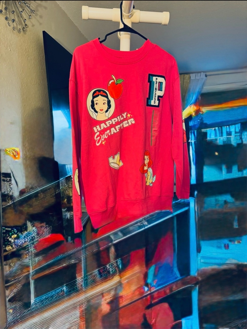 Women’s 'Happily Ever After' Pink Graphic Sweatshirt